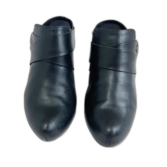 Kork-Ease Courtney Harness Slip On Biker Bootie Mule Black Leather Size 6 - Picture 7 of 8